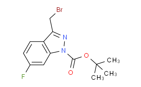 CAS No. 174180-95-1, tert-Butyl 3-(bromomethyl)-6-fluoro-1H-indazole-1-carboxylate