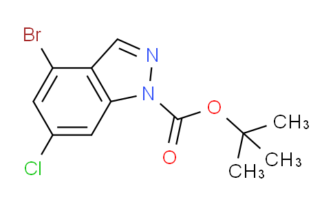 CAS No. 1934706-60-1, tert-Butyl 4-bromo-6-chloro-1H-indazole-1-carboxylate