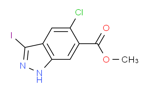 CAS No. 1227270-79-2, Methyl 5-chloro-3-iodo-1H-indazole-6-carboxylate
