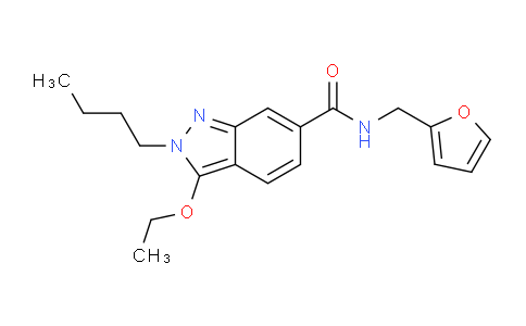 CAS No. 919107-20-3, 2-Butyl-3-ethoxy-N-(furan-2-ylmethyl)-2H-indazole-6-carboxamide