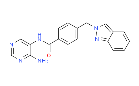 CAS No. 920315-65-7, 4-((2H-Indazol-2-yl)methyl)-N-(4-aminopyrimidin-5-yl)benzamide