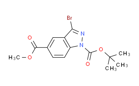 CAS No. 473416-13-6, 1-tert-Butyl 5-methyl 3-bromo-1H-indazole-1,5-dicarboxylate