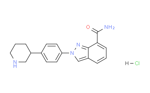 CAS No. 1038915-56-8, 2-(4-(Piperidin-3-yl)phenyl)-2H-indazole-7-carboxamide hydrochloride