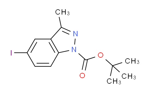 CAS No. 1180526-39-9, tert-Butyl 5-iodo-3-methyl-1H-indazole-1-carboxylate