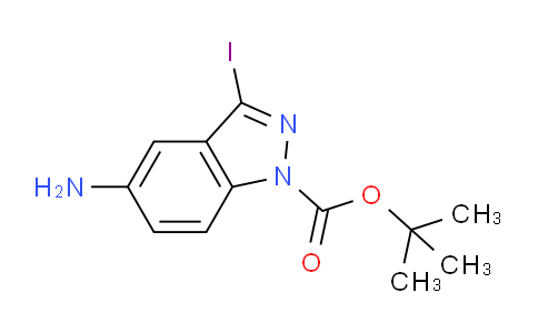CAS No. 1094504-75-2, tert-Butyl 5-amino-3-iodo-1H-indazole-1-carboxylate
