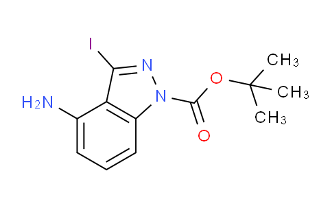 CAS No. 1337882-19-5, tert-Butyl 4-amino-3-iodo-1H-indazole-1-carboxylate
