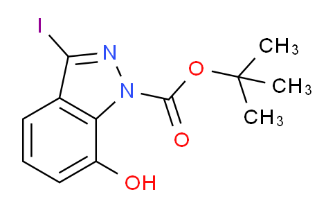 CAS No. 1823520-84-8, tert-Butyl 7-hydroxy-3-iodo-1H-indazole-1-carboxylate