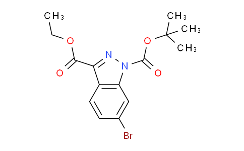 CAS No. 1228451-59-9, 1-tert-Butyl 3-ethyl 6-bromo-1H-indazole-1,3-dicarboxylate