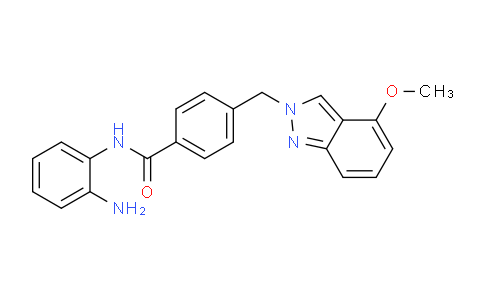CAS No. 920315-44-2, N-(2-Aminophenyl)-4-((4-methoxy-2H-indazol-2-yl)methyl)benzamide
