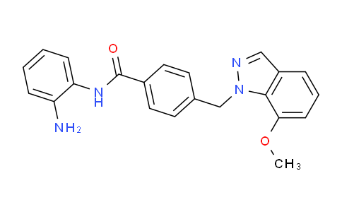 CAS No. 920315-45-3, N-(2-Aminophenyl)-4-((7-methoxy-1H-indazol-1-yl)methyl)benzamide