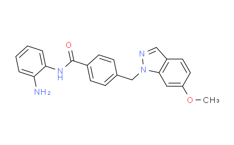 CAS No. 920315-17-9, N-(2-Aminophenyl)-4-((6-methoxy-1H-indazol-1-yl)methyl)benzamide