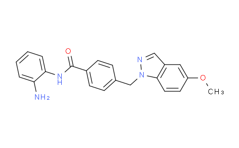 CAS No. 920315-39-5, N-(2-Aminophenyl)-4-((5-methoxy-1H-indazol-1-yl)methyl)benzamide