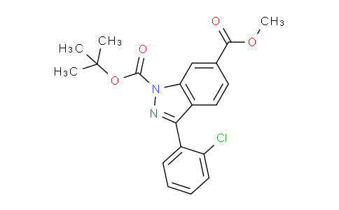 CAS No. 1416372-33-2, Methyl 1-Boc-3-(2-chlorophenyl)indazole-6-carboxylate