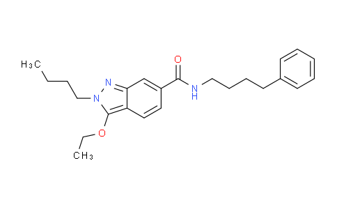 CAS No. 919107-27-0, 2-Butyl-3-ethoxy-N-(4-phenylbutyl)-2H-indazole-6-carboxamide