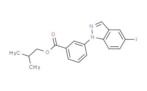 CAS No. 1196452-46-6, isobutyl 3-(5-iodo-1H-indazol-1-yl)benzoate