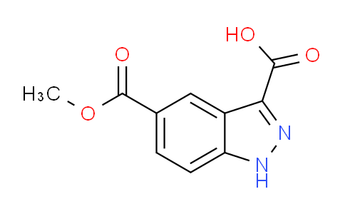 CAS No. 797804-53-6, 5-(methoxycarbonyl)-1H-indazole-3-carboxylic acid