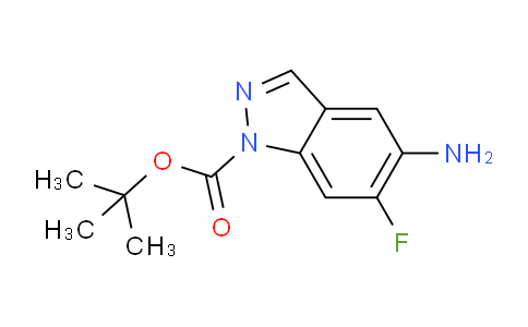 CAS No. 1105175-14-1, tert-Butyl 5-amino-6-fluoro-1h-indazole-1-carboxylate