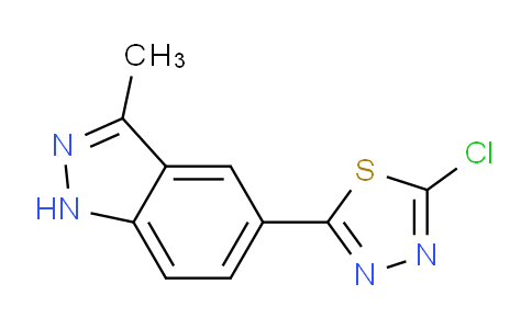 CAS No. 1188266-01-4, 2-Chloro-5-(3-methyl-1H-indazol-5-yl)-1,3,4-thiadiazole