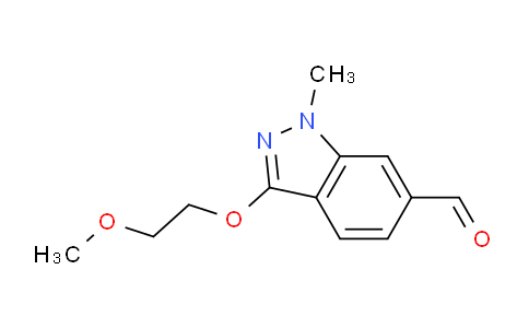 CAS No. 1986542-41-9, 3-(2-methoxyethoxy)-1-methyl-1H-indazole-6-carbaldehyde