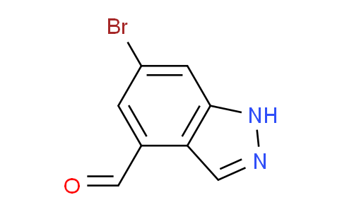 CAS No. 1444616-24-3, 6-bromo-1H-indazole-4-carbaldehyde