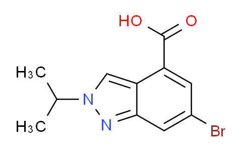 CAS No. 2005426-90-2, 6-bromo-2-(propan-2-yl)-2H-indazole-4-carboxylic acid
