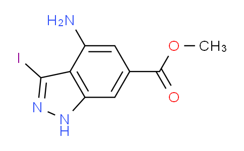 CAS No. 885521-05-1, Methyl 4-amino-3-iodo-1H-indazole-6-carboxylate