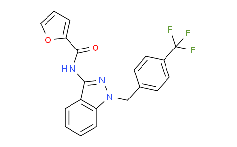 CAS No. 1569076-11-4, N-[1-[[4-(Trifluoromethyl)phenyl]methyl]-1H-indazol-3-yl]-2-furancarboxamide