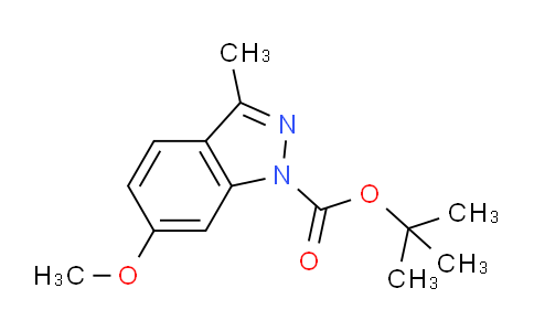 CAS No. 691900-70-6, tert-butyl 6-methoxy-3-methyl-1H-indazole-1-carboxylate