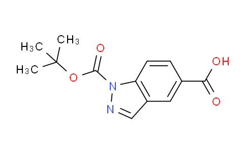 CAS No. 885954-14-3, 1-(tert-butoxycarbonyl)-1H-indazole-5-carboxylic acid