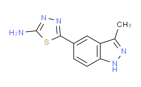 CAS No. 885223-59-6, 5-(3-methyl-1H-indazol-5-yl)-1,3,4-thiadiazol-2-amine