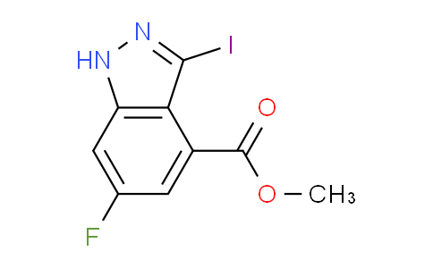 CAS No. 885521-81-3, methyl 6-fluoro-3-iodo-1H-indazole-4-carboxylate