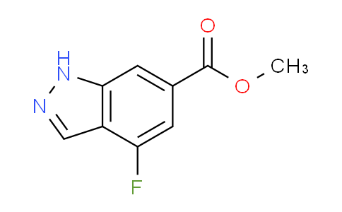 CAS No. 885521-44-8, methyl 4-fluoro-1H-indazole-6-carboxylate