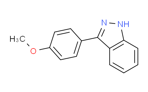 CAS No. 55271-06-2, 3-(4-methoxyphenyl)-1H-indazole