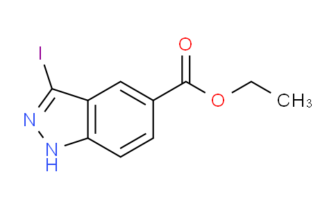 CAS No. 1279863-38-5, ethyl 3-iodo-1H-indazole-5-carboxylate