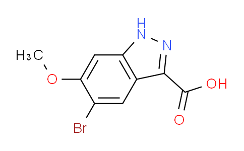 CAS No. 1134328-13-4, 5-bromo-6-methoxy-1H-indazole-3-carboxylic acid