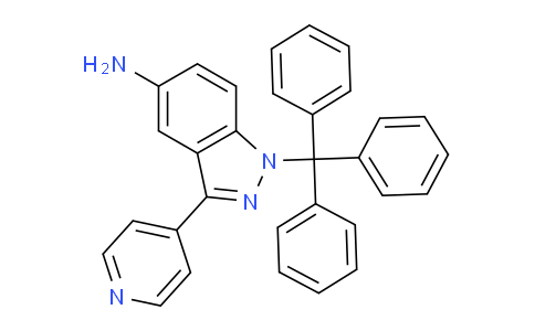CAS No. 1192873-43-0, 3-(pyridin-4-yl)-1-trityl-1H-indazol-5-amine