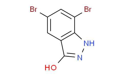 CAS No. 108961-61-1, 5,7-dibromo-1H-indazol-3-ol