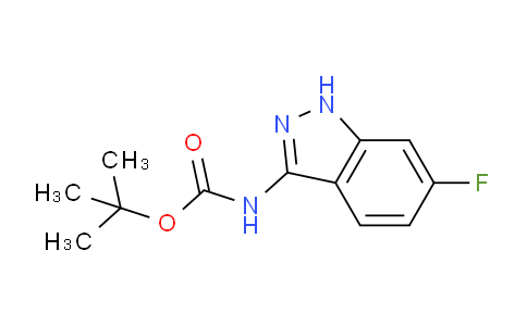 CAS No. 1176089-41-0, tert-Butyl (6-fluoro-1H-indazol-3-yl)carbamate