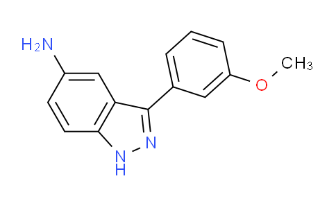 CAS No. 1176588-15-0, 3-(3-methoxyphenyl)-1H-indazol-5-amine