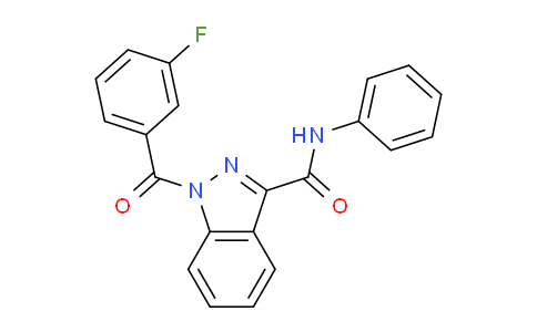 CAS No. 1325681-97-7, 1-(3-fluorobenzoyl)-N-phenyl-1H-indazole-3-carboxamide