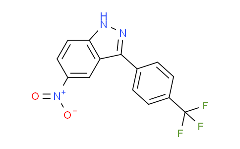 CAS No. 1356087-78-9, 5-nitro-3-(4-(trifluoromethyl)phenyl)-1H-indazole