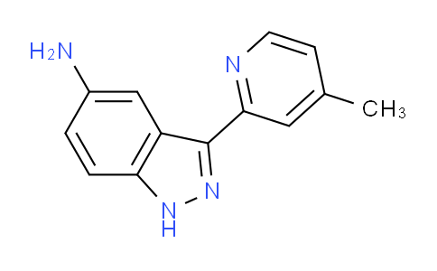 CAS No. 1356088-04-4, 3-(4-methylpyridin-2-yl)-1H-indazol-5-amine