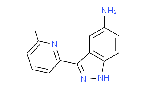 CAS No. 1356087-88-1, 3-(6-fluoropyridin-2-yl)-1H-indazol-5-amine