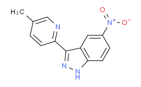 CAS No. 1356087-94-9, 3-(5-methylpyridin-2-yl)-5-nitro-1H-indazole
