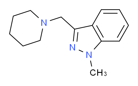 CAS No. 1578-86-5, 1-methyl-3-(piperidin-1-ylmethyl)-1H-indazole