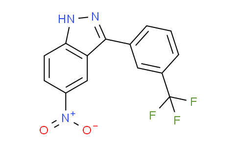 CAS No. 395099-31-7, 5-nitro-3-(3-(trifluoromethyl)phenyl)-1H-indazole