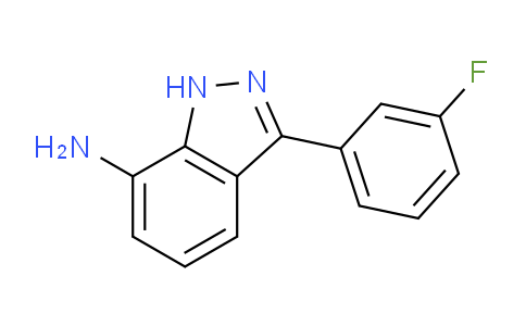 CAS No. 473410-09-2, 3-(3-fluorophenyl)-1H-indazol-7-amine