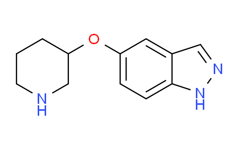 CAS No. 478831-60-6, 5-(Piperidin-3-yloxy)-1H-indazole