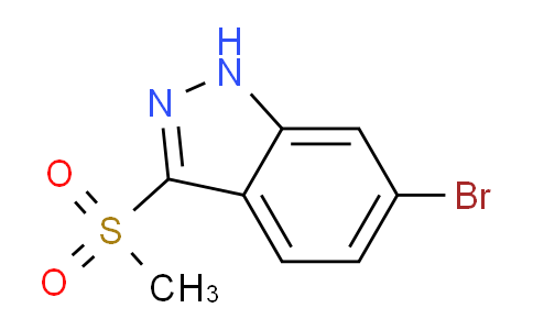 CAS No. 651780-43-7, 6-Bromo-3-(methylsulfonyl)-1H-indazole