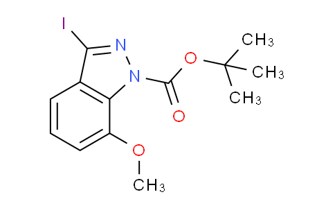 CAS No. 639084-05-2, tert-butyl 3-iodo-7-methoxy-1H-indazole-1-carboxylate